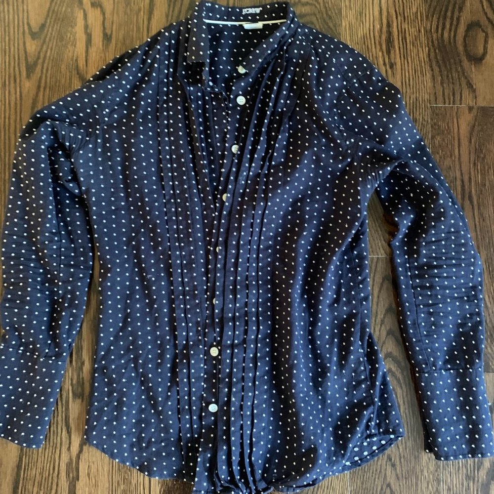 JCrew Polka dot button down